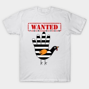 Funny Wanted for Oven Turkey Hand Thanksgiving Gift T-shirt T-Shirt